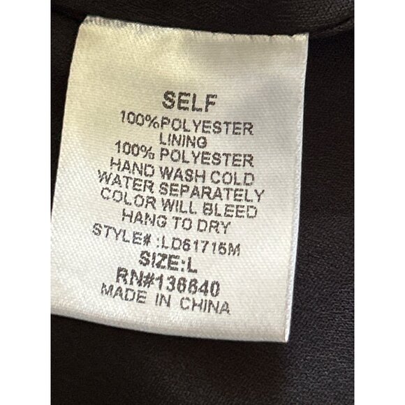 L'ATISTE By Amy Womens Baroque Floral Chain Print Long Sleeve Dress L - Picture 6 of 9